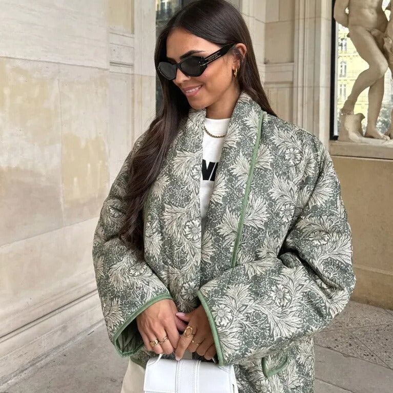 Valenzora | Elegant floral patterned jacket
