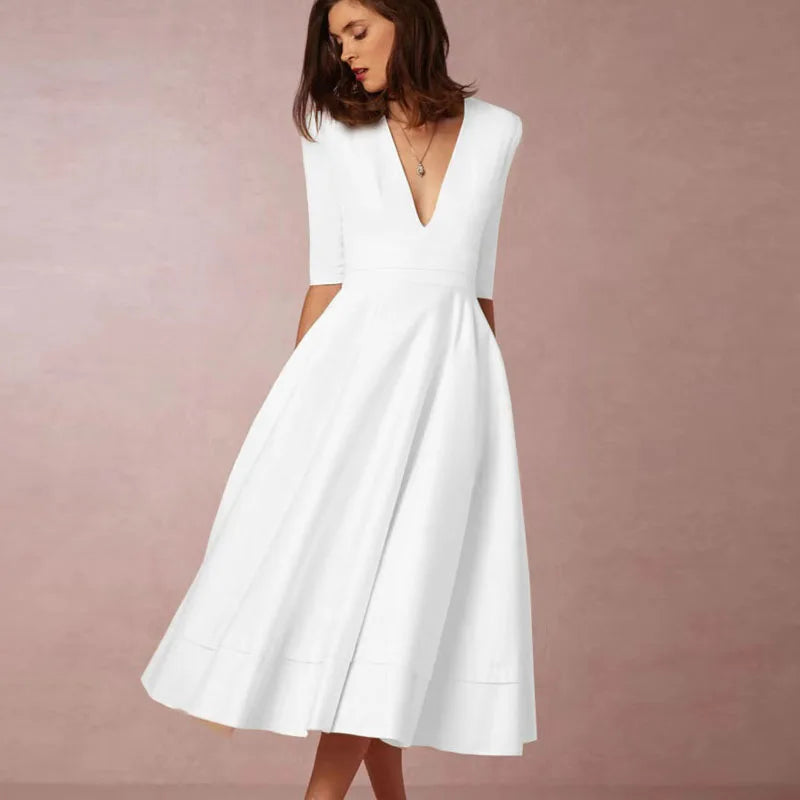 Valenzora | Elegantes A-Linien Midikleid