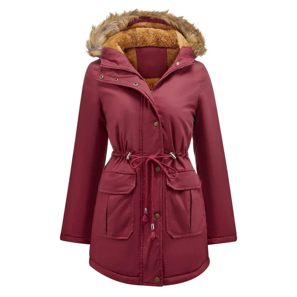 Valenzora - Long parka with fur