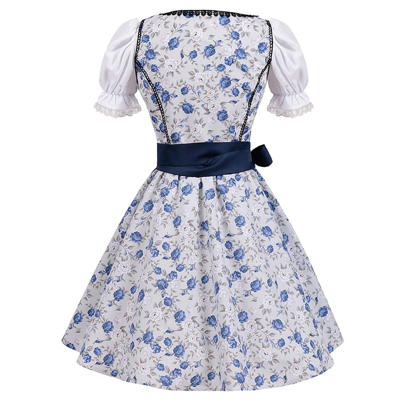 Valenzora | Short-sleeved lace Oktoberfest dress with apron