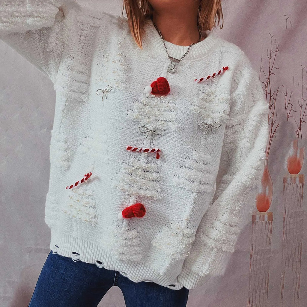 Valenzora - Ugly Christmas Sweater - Winter Women's Sweater with Christmas Theme