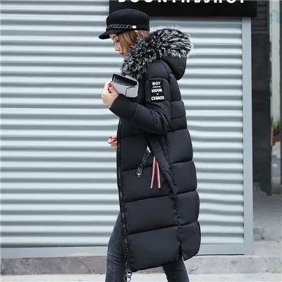 Valenzora - Women's Winter Parka - Warm coat with large hood and fur collar