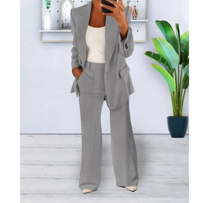 Valenzora | Elegantes Hosenanzug- und Jacken-Set für Damen