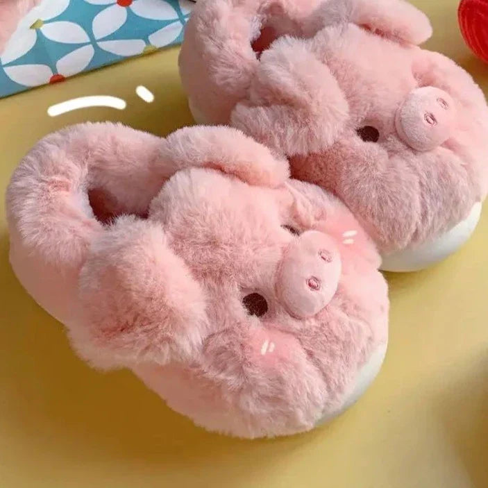 Valenzora | Fluffy Pig Slippers