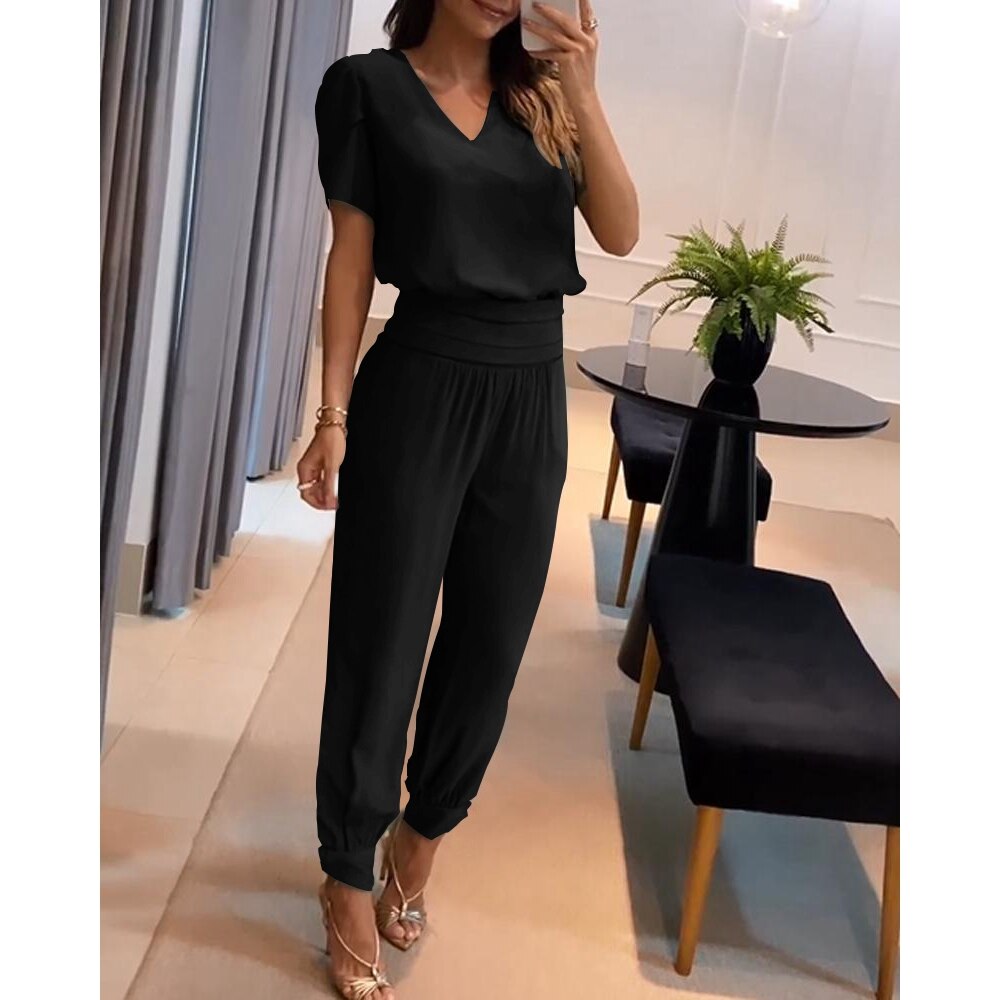 Valenzora | Women's V-neck jumpsuit