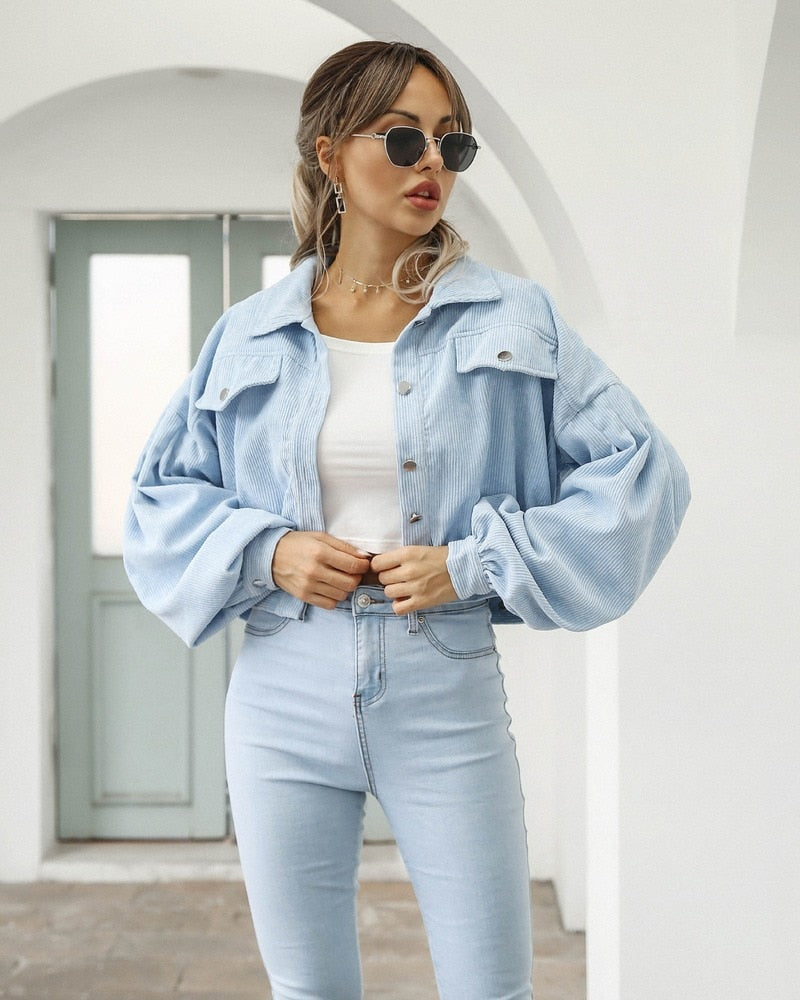 Lumiri - Corduroy Short Jacket