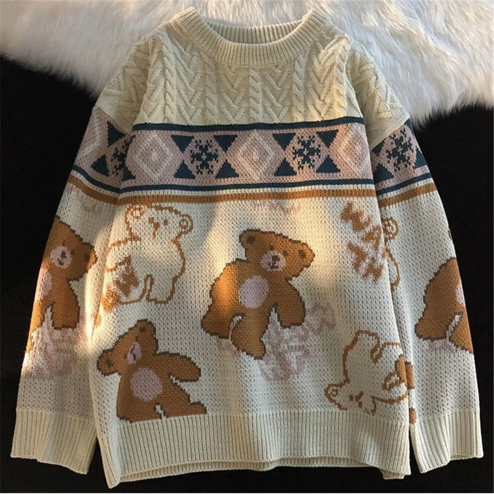 Valenzora - Ugly Christmas Sweater - Cute Bear Sweater for Couples