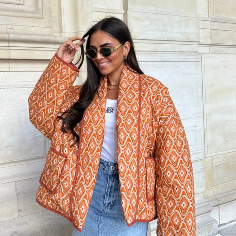 Valenzora | Elegant printed jacket for women
