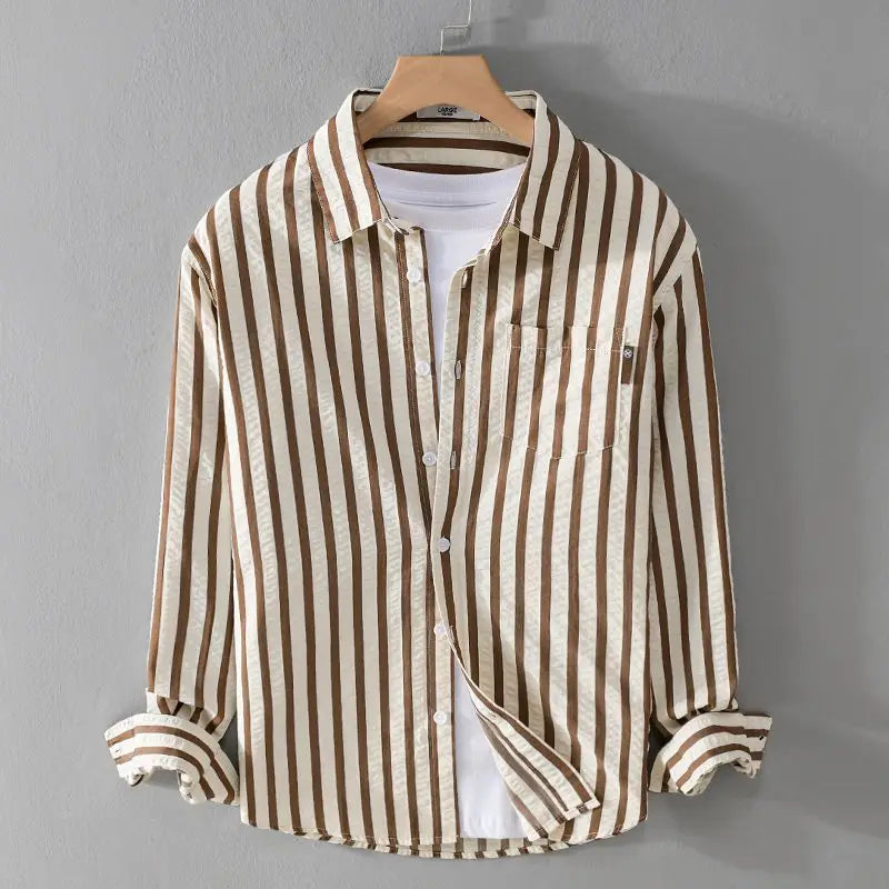 Valenzora | Stylish striped button-down shirt