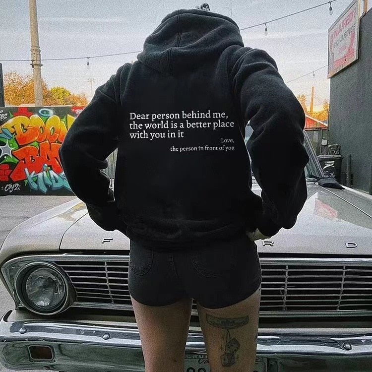 Angel - Dear person behind me Unisex Hoodie