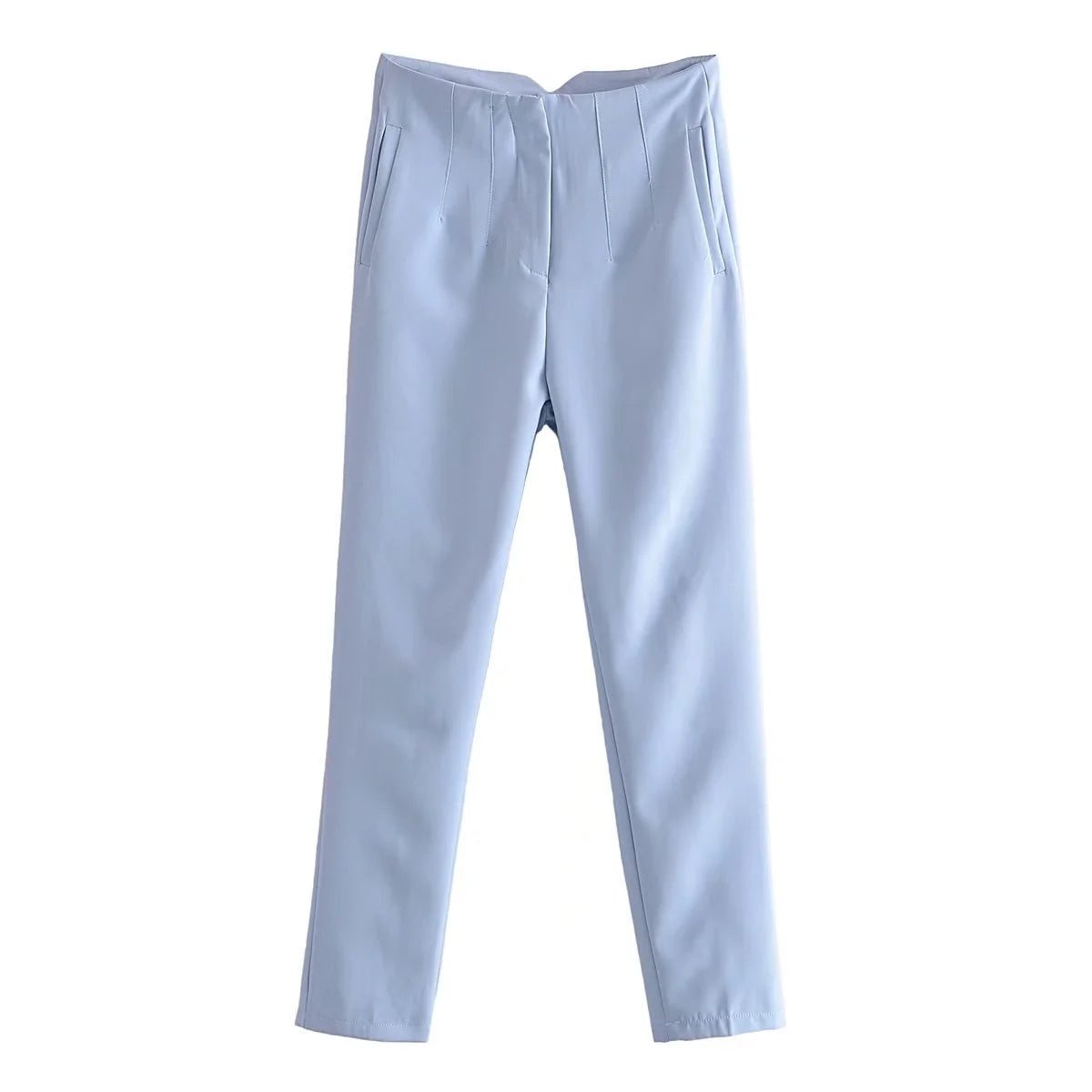 Valenzora Vintage trousers with straight zipper and high waist
