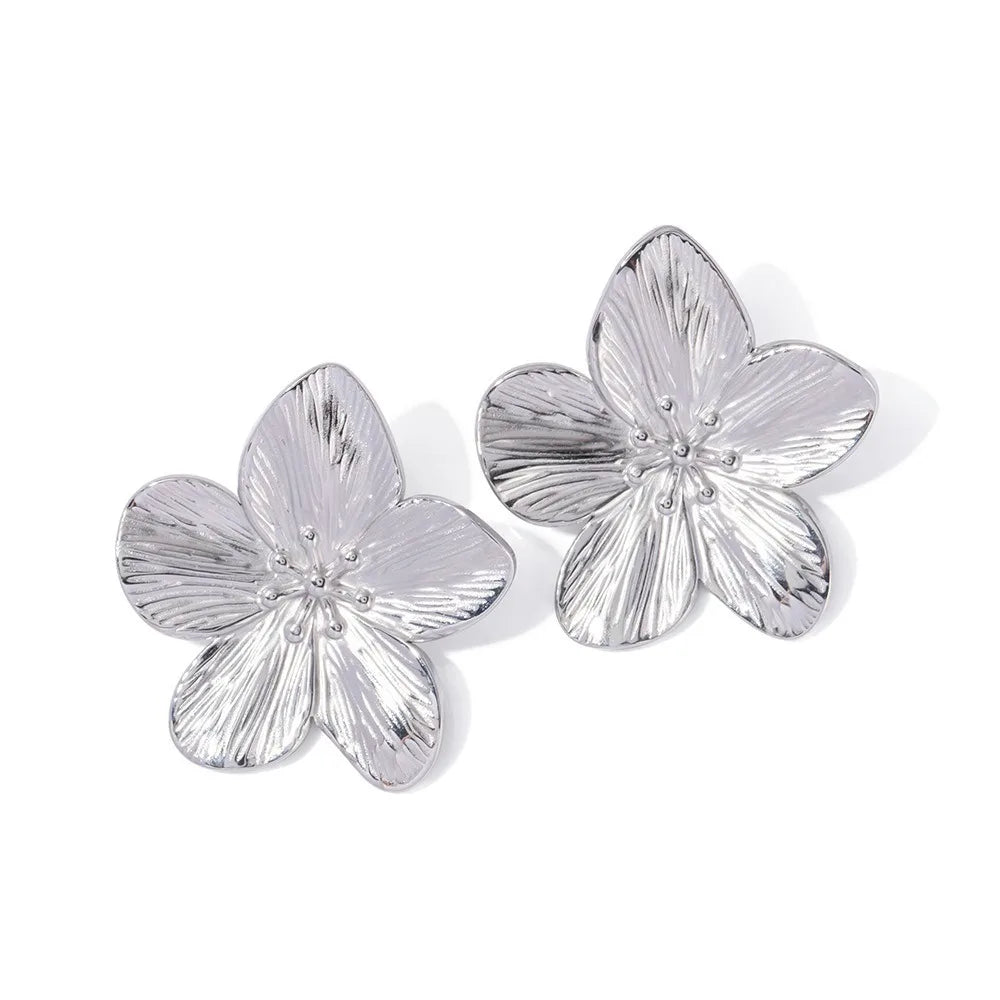 Elle™ - Hypoallergene Vintage-Blumenanstecker, 18 Karat vergoldet