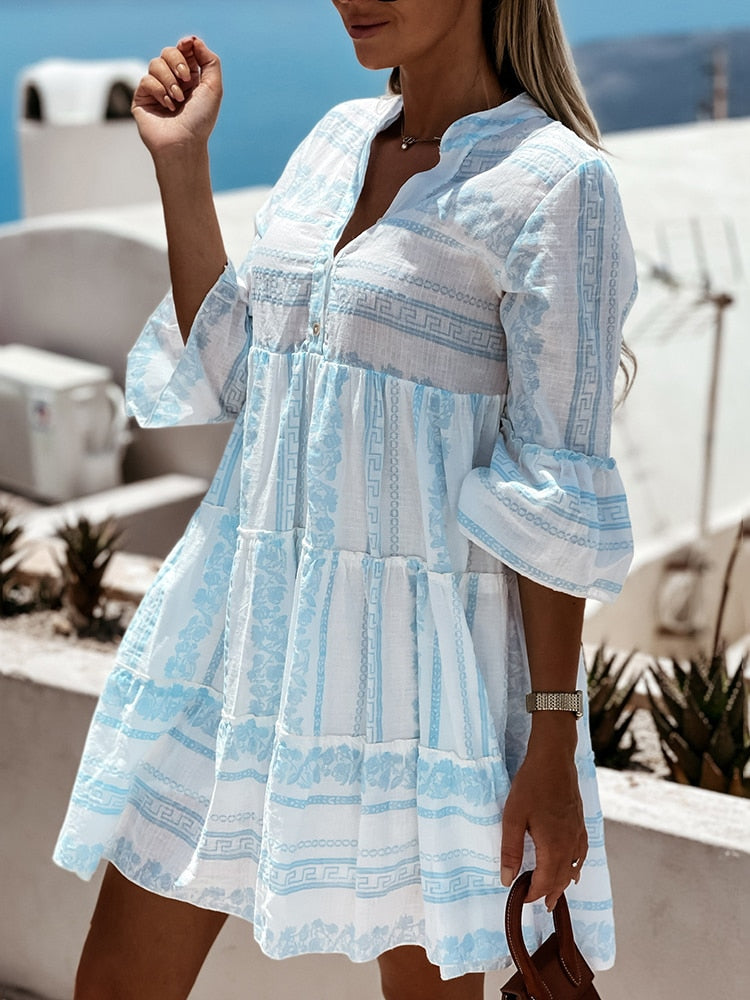 Valenzora | Boho layered tunic dress Millana