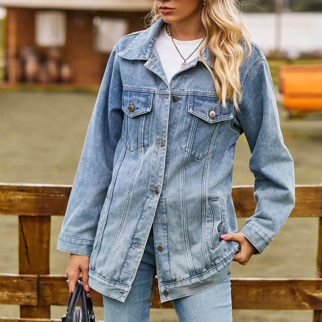 Valenzora | Classic Elegant Denim Jacket