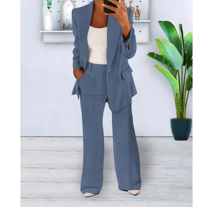 Valenzora | Elegantes Hosenanzug- und Jacken-Set für Damen