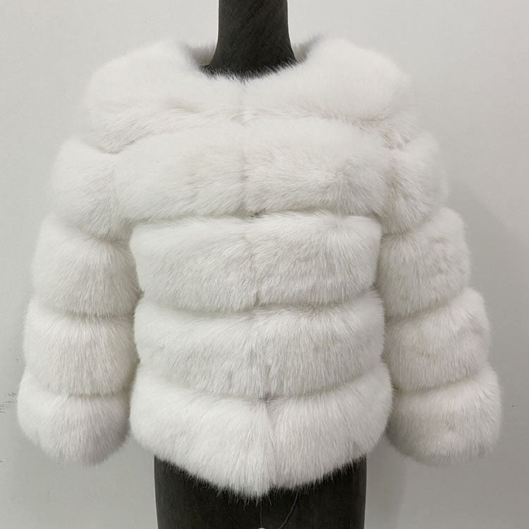 Valenzora Women's Coat | Cozy Faux Fur Coat: Stylish Mink Coat for Women