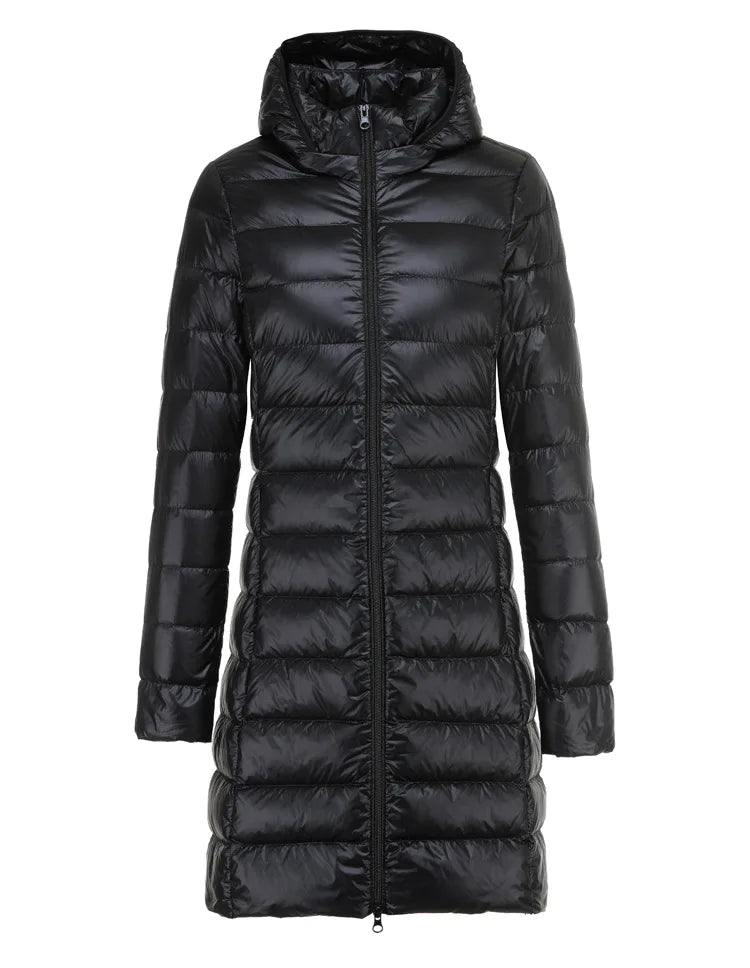 Valenzora | Long lightweight down jacket