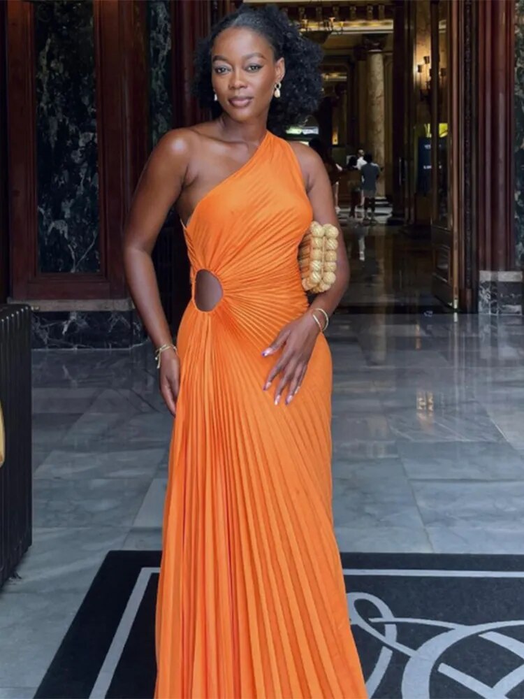 Valenzora – Abendkleid mit Rüschen und Lederbesatz für Damen