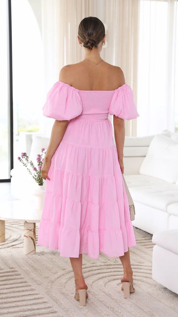 Valenzora - Off-the-shoulder midi dress