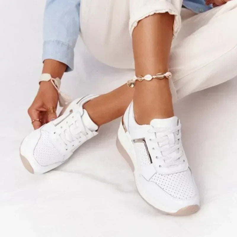 Valenzora | Women's Platform Sneakers - Lightweight Casual Shoes