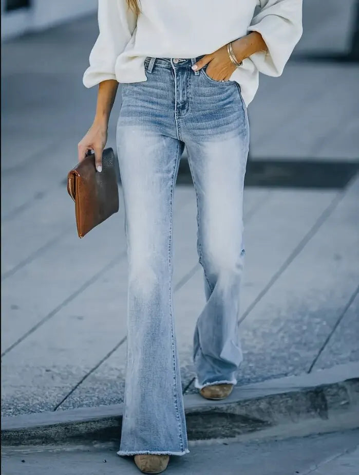 Valenzora | Women's Jeans, New High-Waisted Slimming Micro Flared Jeans Women's Trend