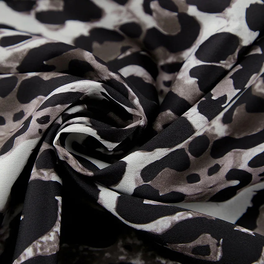 Valenzora | Wide-leg trousers with leopard print