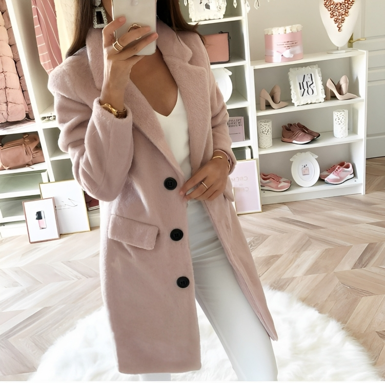 Valenzora | Long Teddy Trench Coat for Women