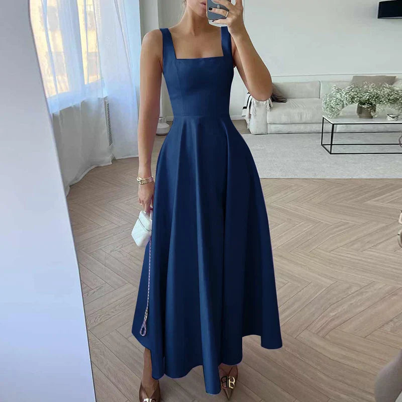 Valenzora | Modern Sleeveless Maxi Dress with High Waist for Women