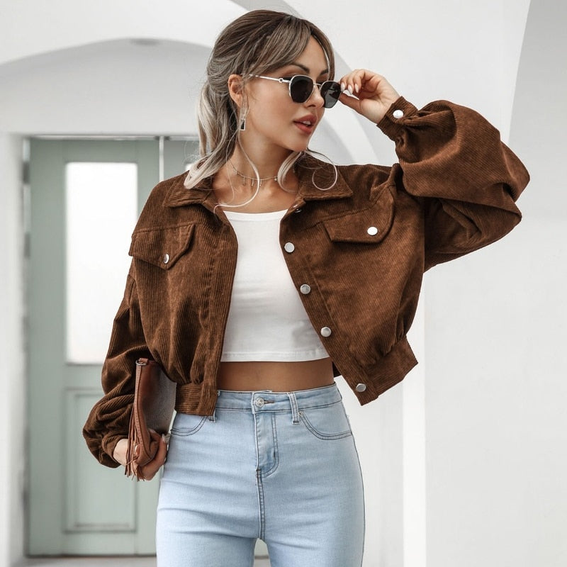 Valenzora | Stylish corduroy jacket for women