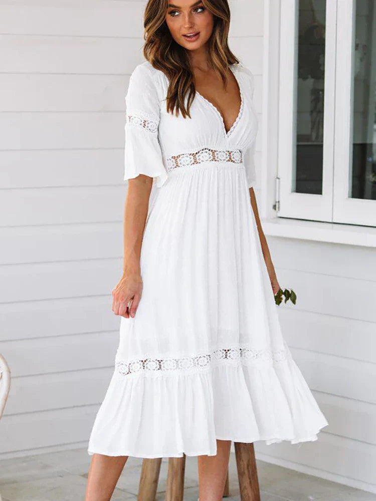 Valenzora | Boho Midikleid