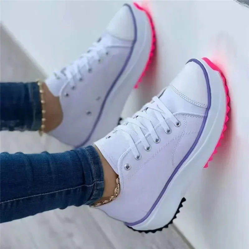 Valenzora | Canvas Sneakers Casual Lace-up Shoes