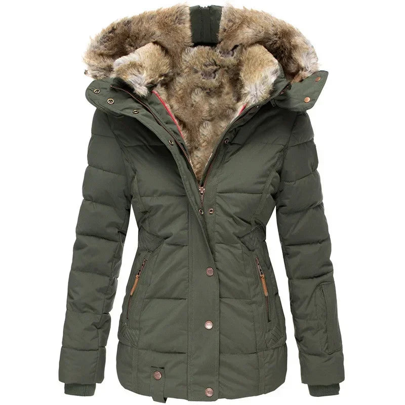 Valenzora - Winter coat with wool collar
