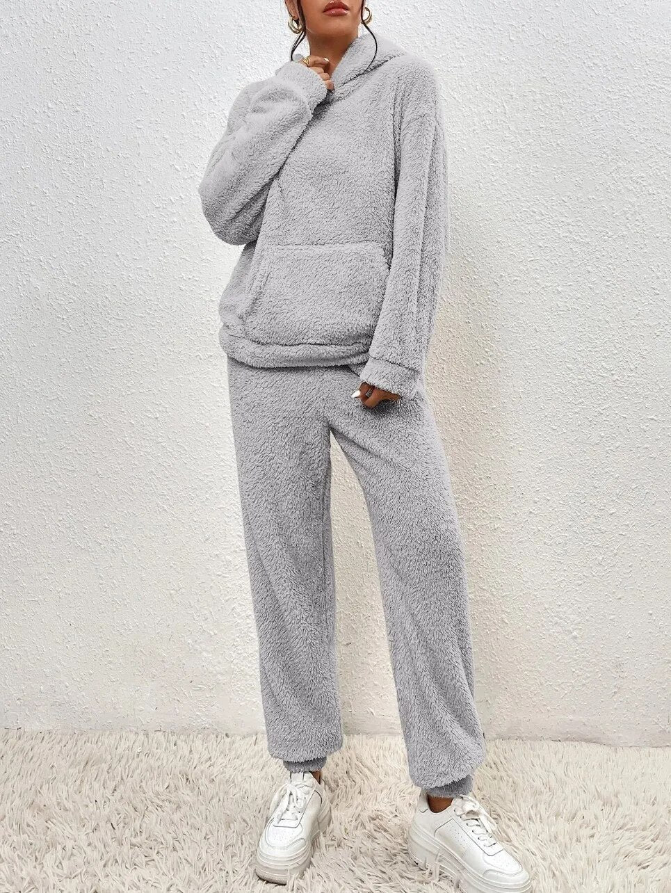 Valenzora | Teddy hooded loungewear for women