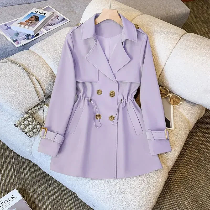 Valenzora | Elegant, mid-length trench coat for women