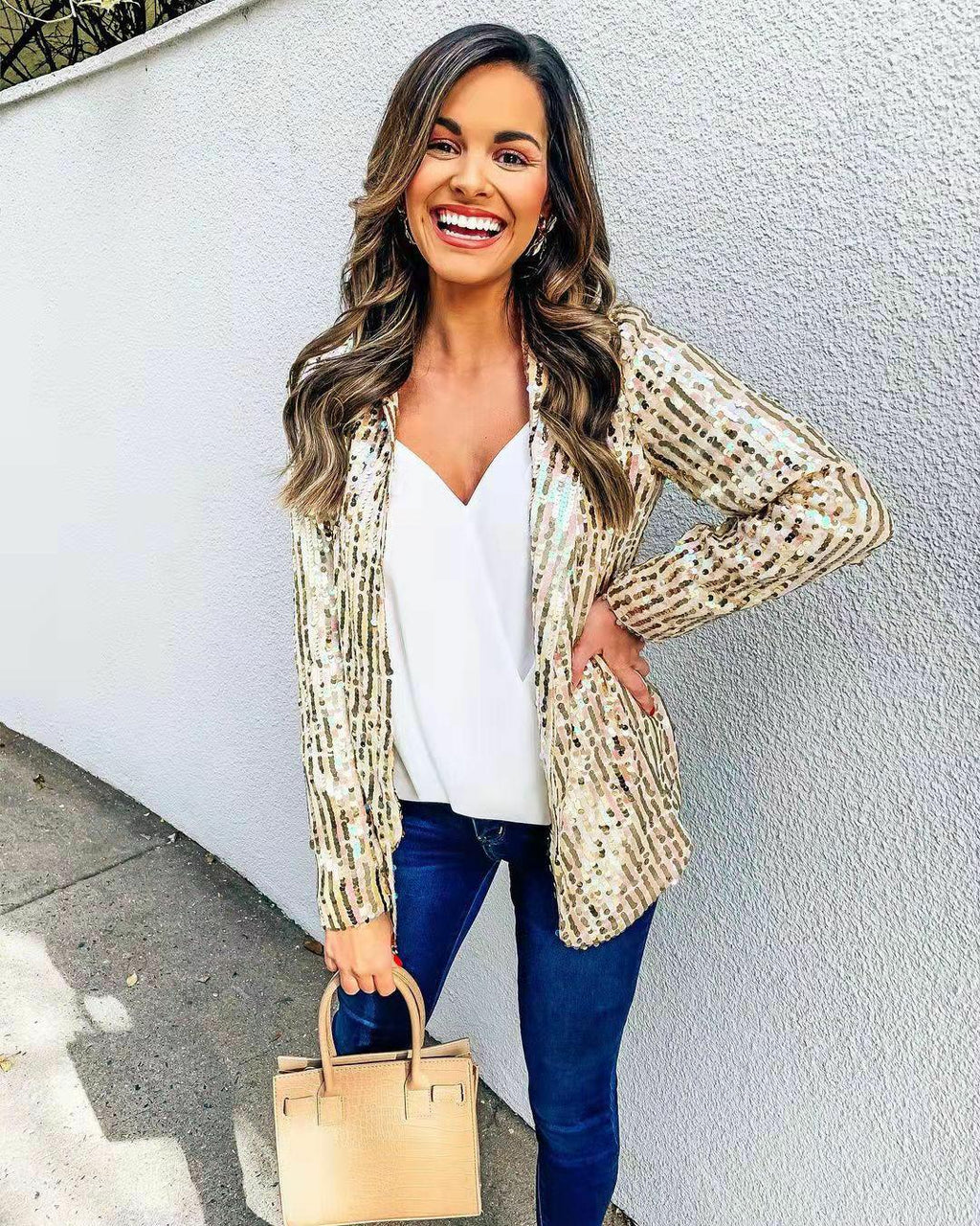 Valenzora | Shiny blazer for women - Elegant and glamorous