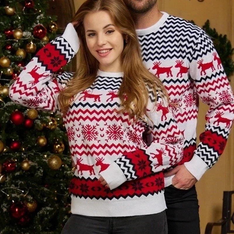 Valenzora - Hässlicher Weihnachtspullover - Gemütlicher Strickpullover im skandinavischen Stil