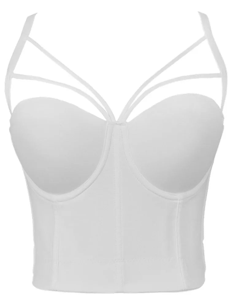 Valenzora | 5 Colors Women's Sexy Designer Summer V-Neck Nude Black White Red Pink Cotton Camisole Tops Women's Camis Crop Tops