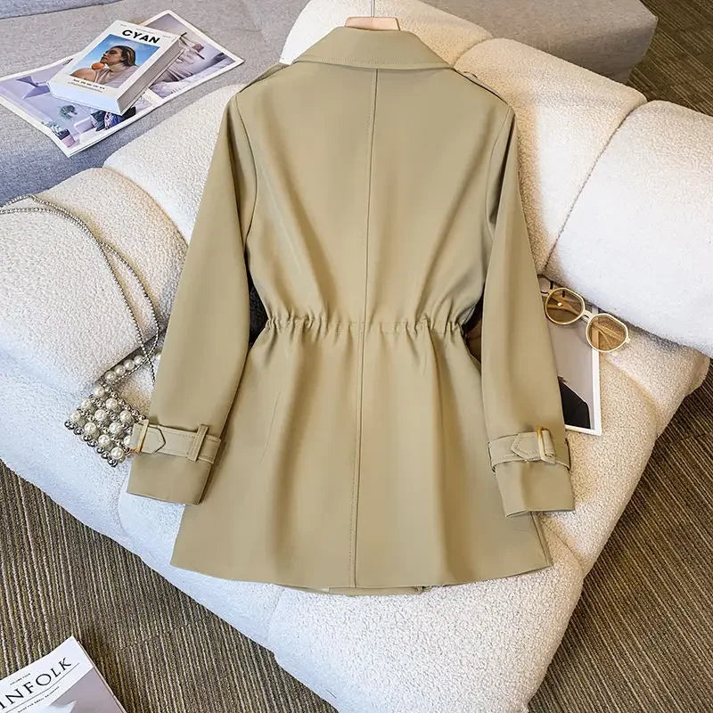 Valenzora | Elegant, mid-length trench coat for women