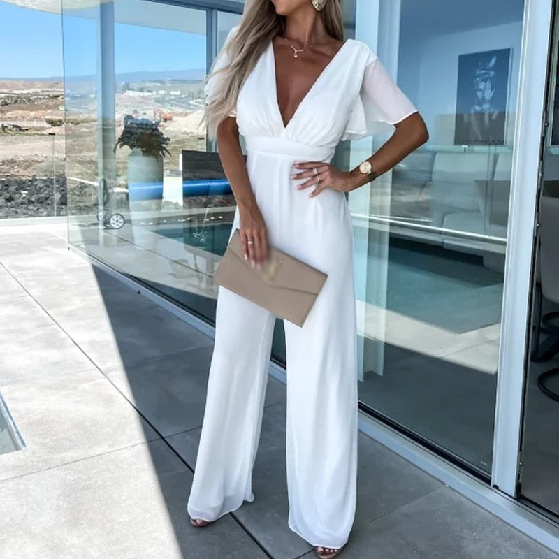 Valenzora | Stylish wide-leg jumpsuit
