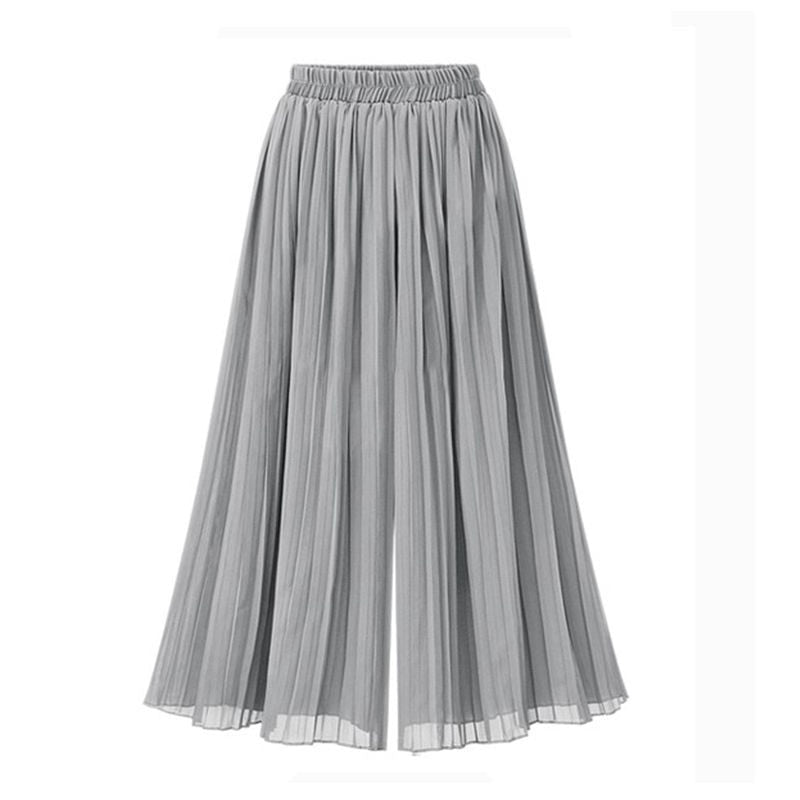 Valenzora | Damen-Hose mit weitem Bein und Netz-Detail
