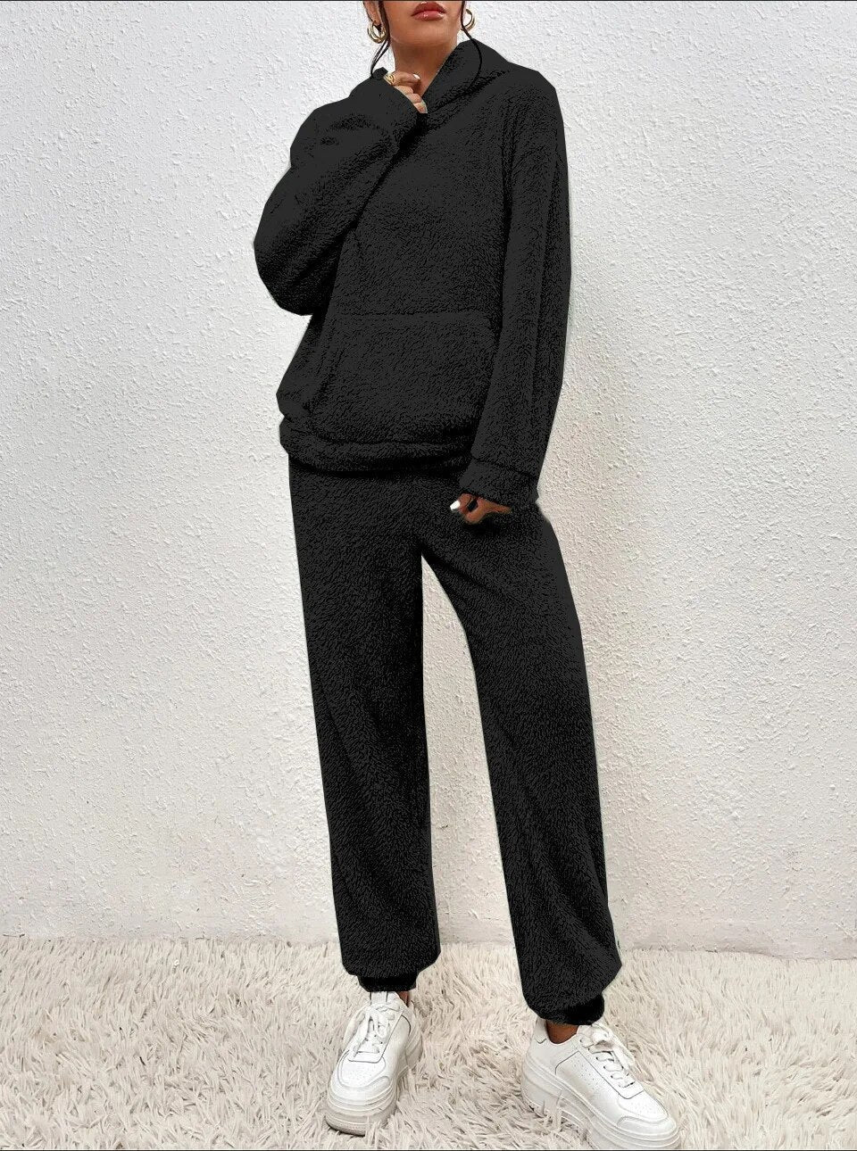 Valenzora | Teddy hooded loungewear for women