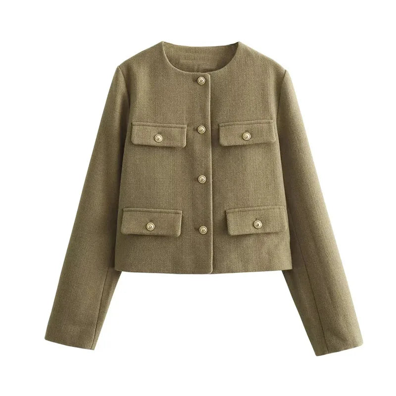 Valenzora | Chic and elegant blazer jacket with button closure for women