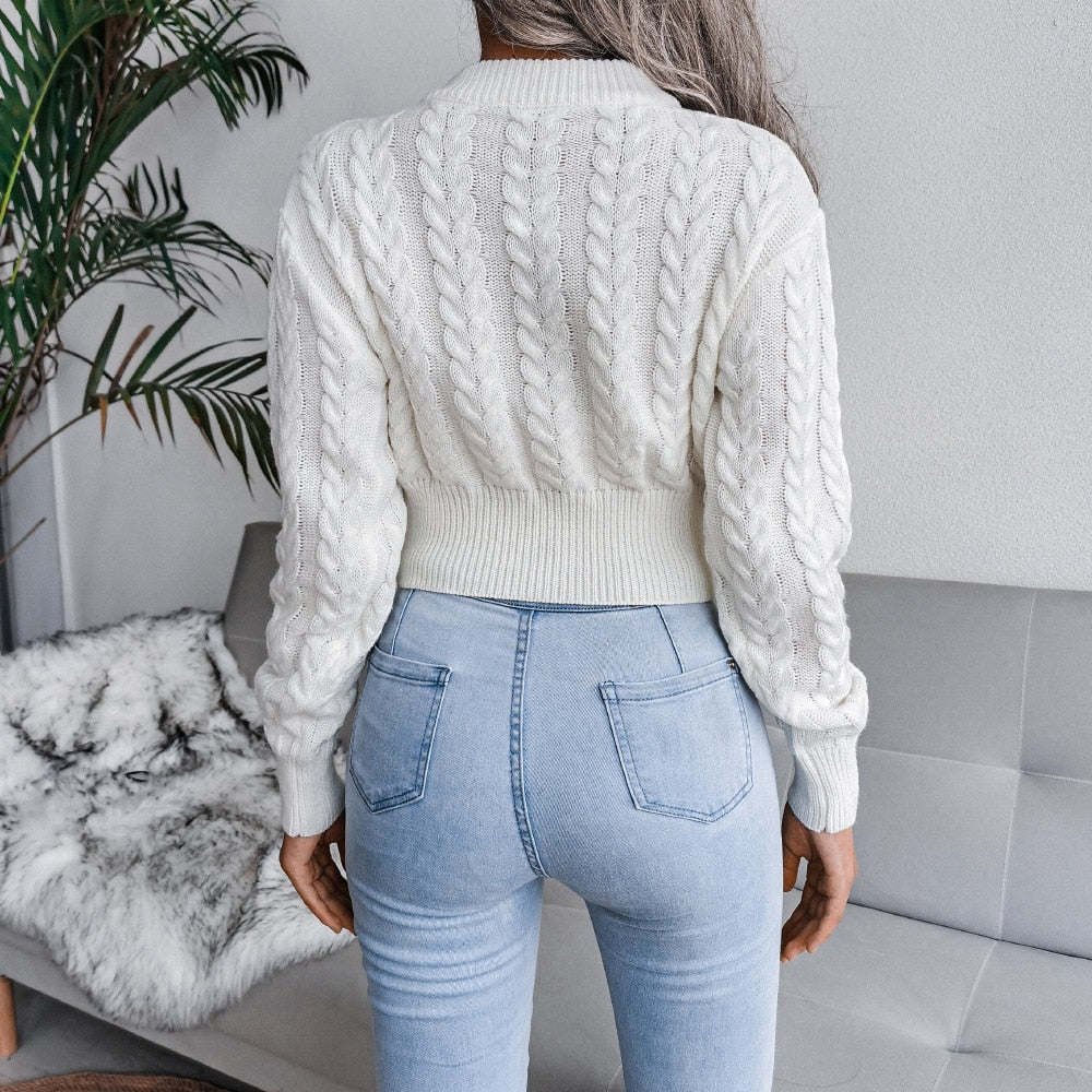 Valenzora - Knitted short sweater