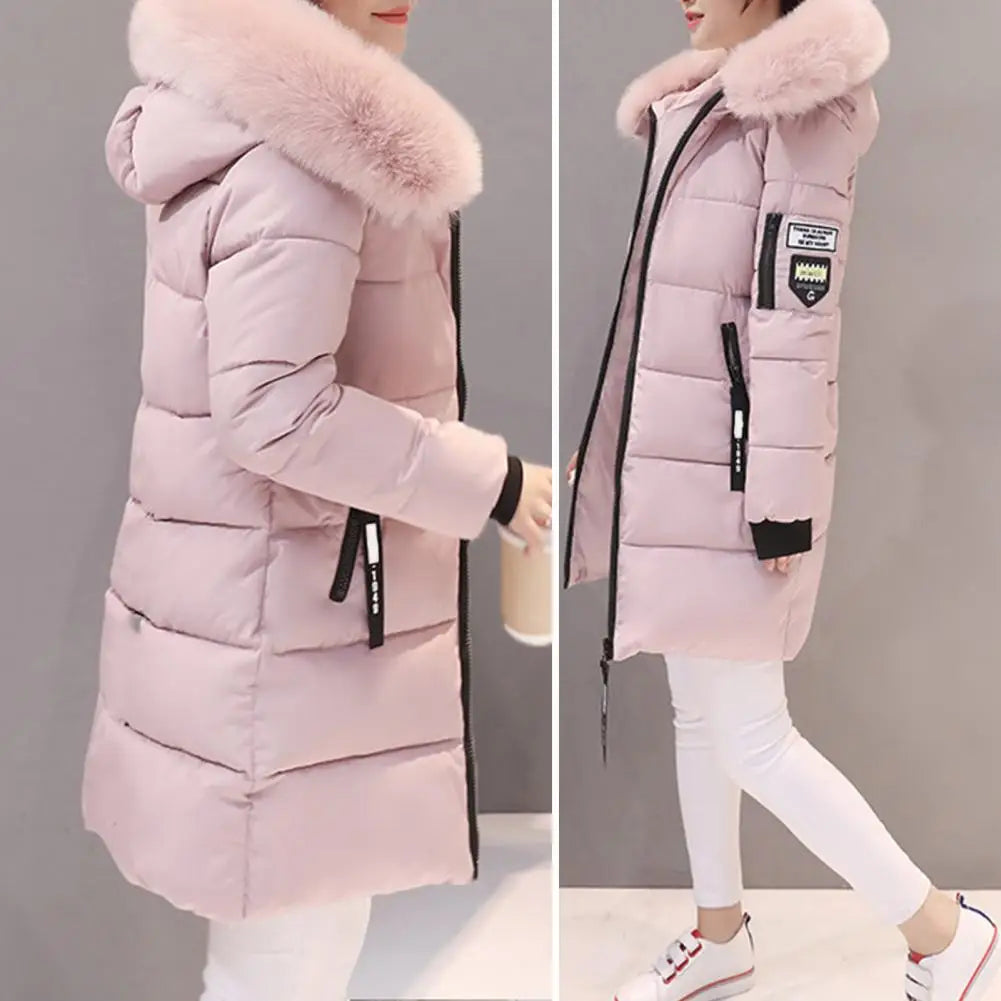 Valenzora | Winter jacket with striking collar and appliqués