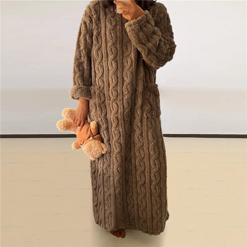 Valenzora | Fleece-Teddy-Kleid