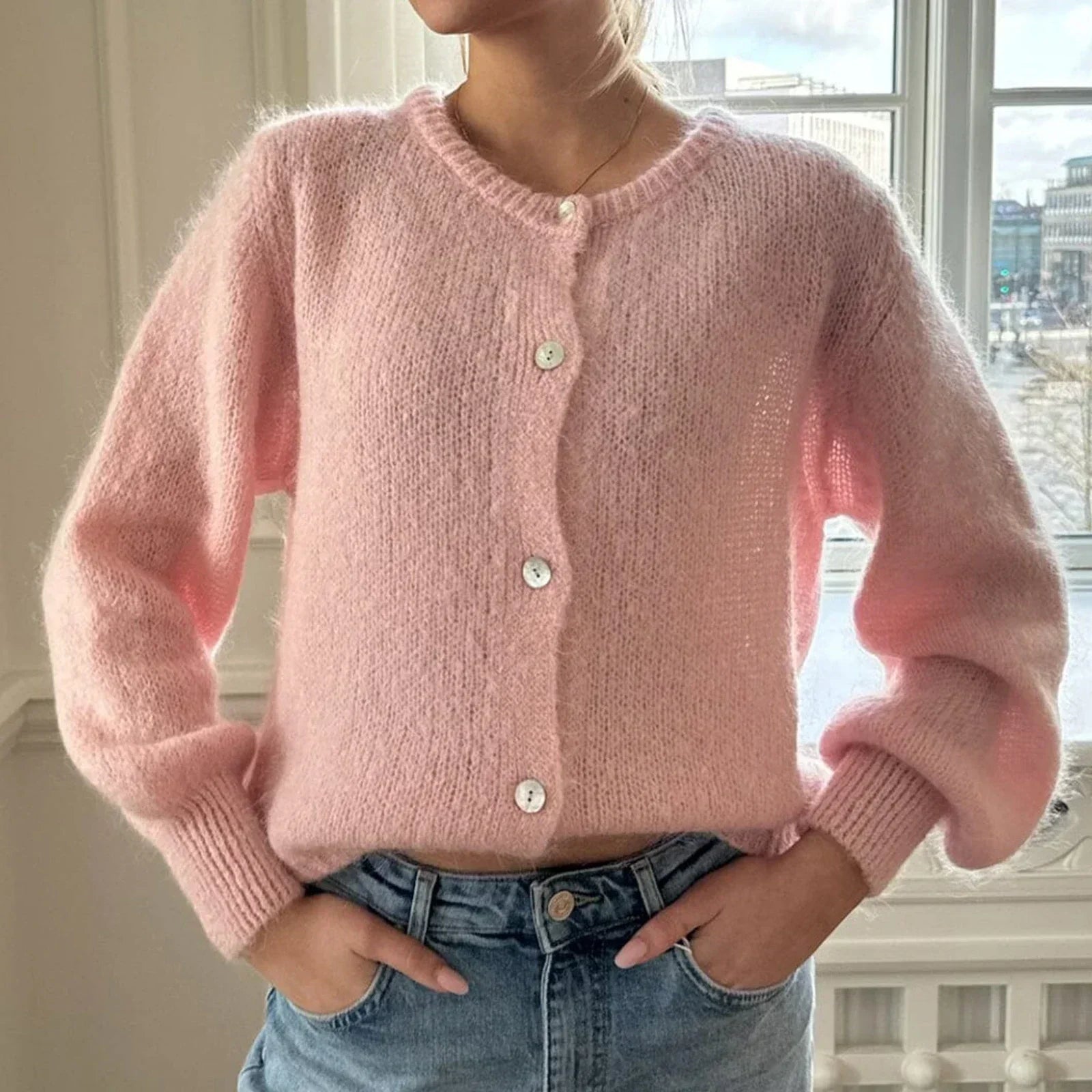 Valenzora | Langärmlige Strickjacke