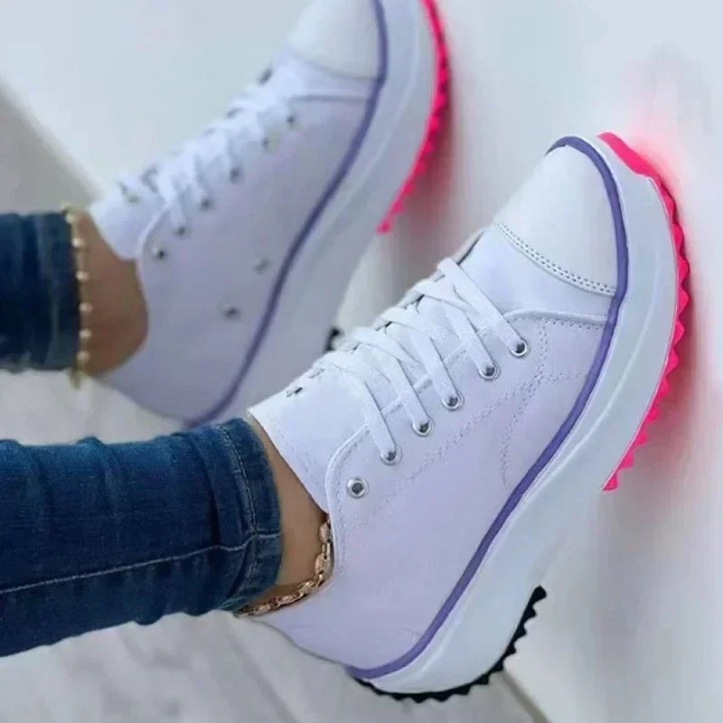Valenzora | Canvas Sneakers Casual Lace-up Shoes