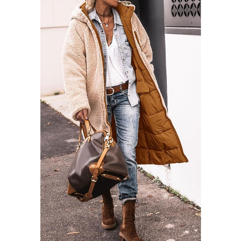 Valenzora | Double-breasted reversible jacket for women