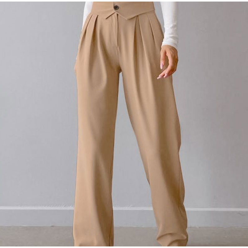 Valenzora | Stylish high-waisted trousers with pleats