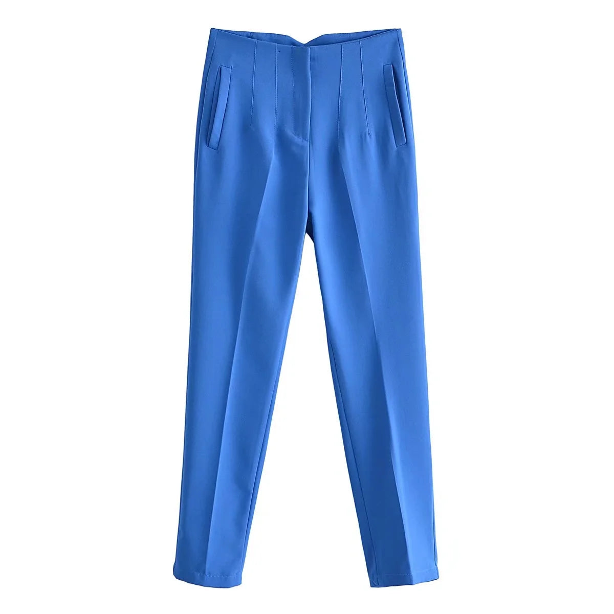 Valenzora Vintage trousers with straight zipper and high waist